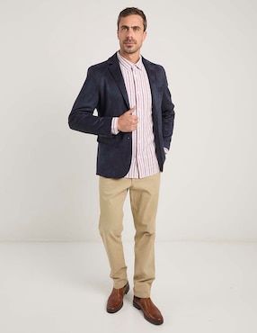 Camisa casual Weekend de algodón manga larga para hombre