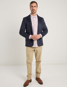 Camisa casual Weekend de algodón manga larga para hombre