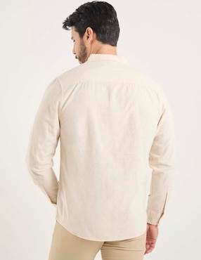 Camisa casual Weekend Premium manga larga para hombre