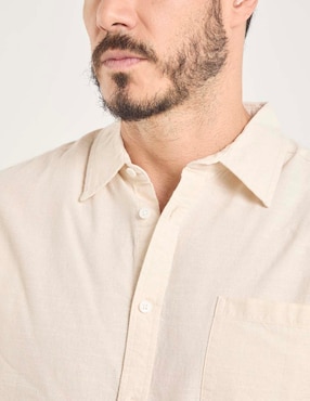 Camisa casual Weekend Premium manga larga para hombre