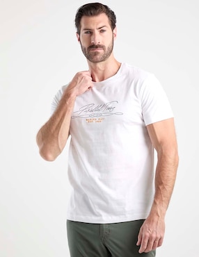 Playera Weekend cuello redondo para hombre