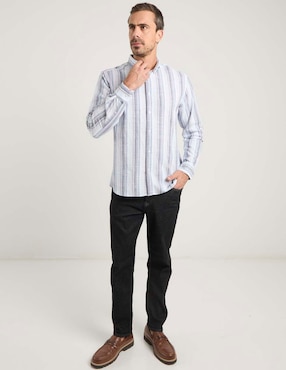 Camisa casual Weekend de algodón manga larga para hombre