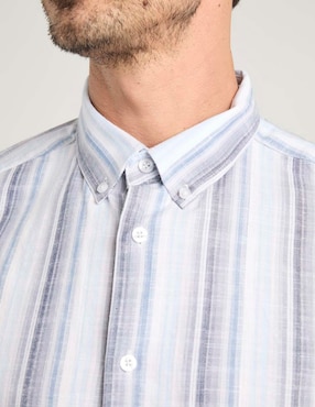 Camisa casual Weekend de algodón manga larga para hombre