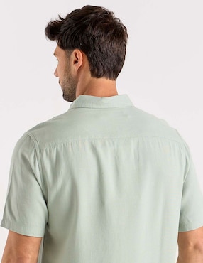 Camisa casual Weekend Premium de algodón manga corta para hombre