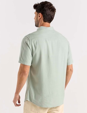 Camisa casual Weekend Premium de algodón manga corta para hombre