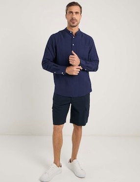 Camisa casual Weekend de algodón manga larga para hombre
