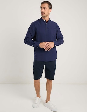Camisa casual Weekend de algodón manga larga para hombre