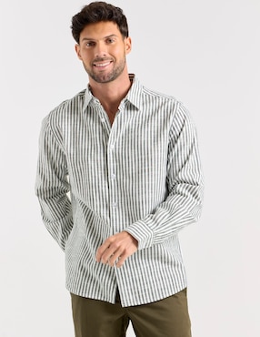 Camisa casual Weekend de algodón manga larga para hombre