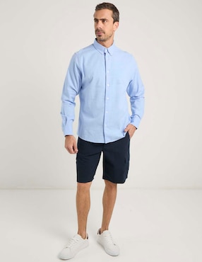 Camisa casual Weekend de algodón manga larga para hombre