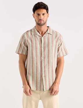 Camisa casual Weekend de algodón manga corta para hombre