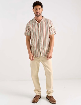 Camisa casual Weekend de algodón manga corta para hombre