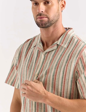Camisa casual Weekend de algodón manga corta para hombre