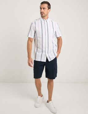 Camisa casual Weekend de algodón manga corta para hombre