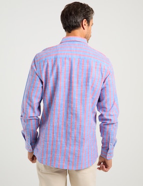 Camisa casual Weekend Premium de algodón manga larga para hombre