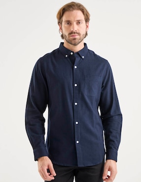Camisa casual Weekend Premium manga larga para hombre
