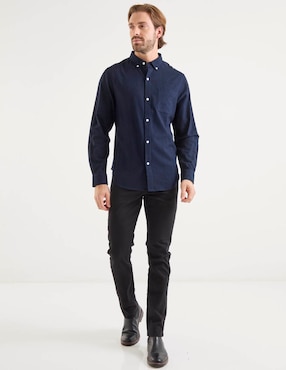 Camisa casual Weekend Premium manga larga para hombre