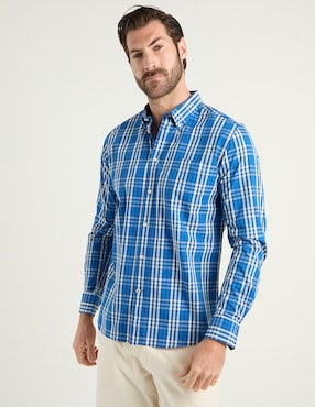 Camisa casual Weekend de algodón manga larga para hombre