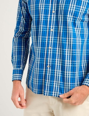 Camisa casual Weekend de algodón manga larga para hombre