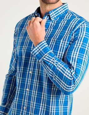 Camisa casual Weekend de algodón manga larga para hombre