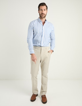 Camisa casual Weekend de algodón manga larga para hombre