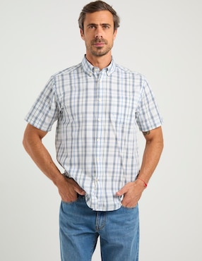 Camisa casual Weekend de algodón manga corta para hombre
