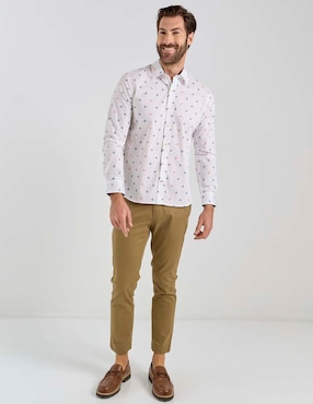Camisa casual Weekend de algodón manga larga para hombre