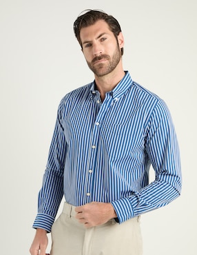 Camisa casual Weekend de algodón manga larga para hombre