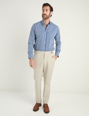 Camisa casual Weekend de algodón manga larga para hombre