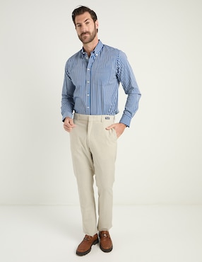 Camisa casual Weekend de algodón manga larga para hombre