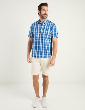 Camisa casual Weekend de algodón manga corta para hombre