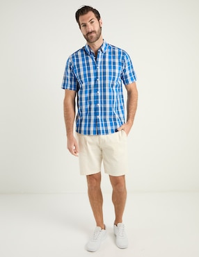 Camisa casual Weekend de algodón manga corta para hombre