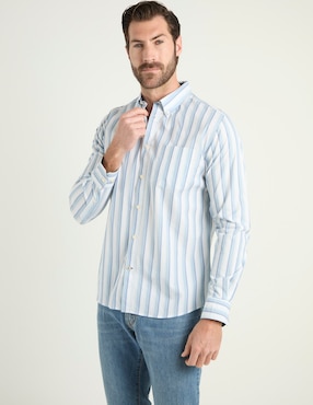 Camisa casual Weekend de algodón manga larga para hombre