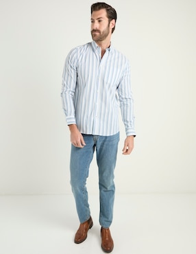 Camisa casual Weekend de algodón manga larga para hombre
