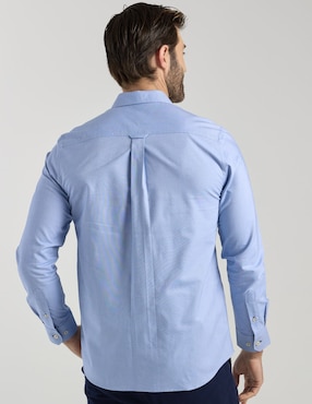 Camisa business casual Weekend de algodón manga larga para hombre