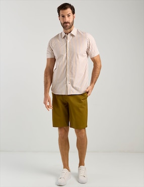 Camisa casual Weekend de algodón manga corta para hombre