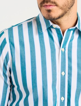 Camisa casual Weekend de algodón manga larga para hombre