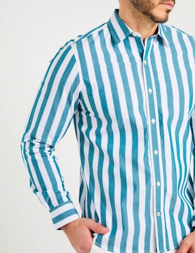 Camisa casual Weekend de algodón manga larga para hombre
