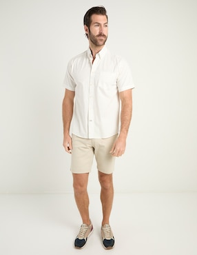 Camisa casual Weekend de algodón manga corta para hombre