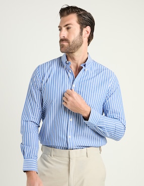 Camisa casual Weekend de algodón manga larga para hombre