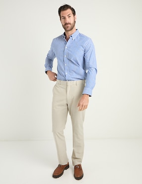 Camisa casual Weekend de algodón manga larga para hombre