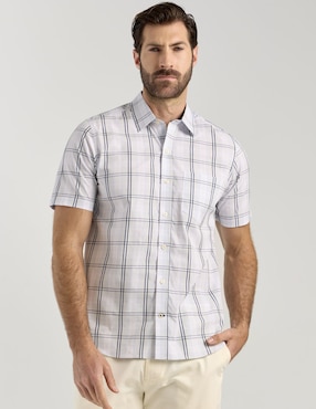 Camisa casual Weekend de algodón manga corta para hombre