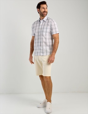 Camisa casual Weekend de algodón manga corta para hombre