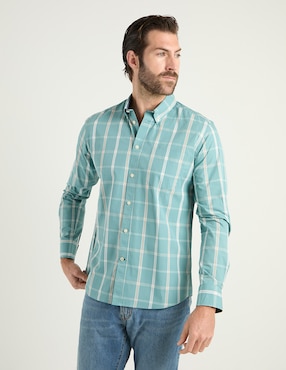 Camisa casual Weekend de algodón manga larga para hombre