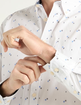 Camisa casual Weekend de algodón manga larga para hombre