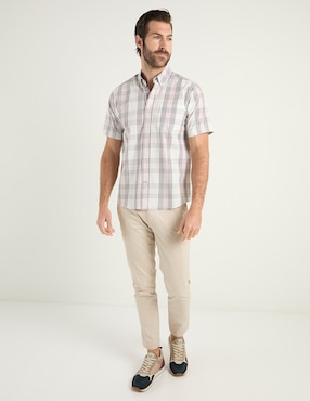 Camisa casual Weekend de algodón manga corta para hombre