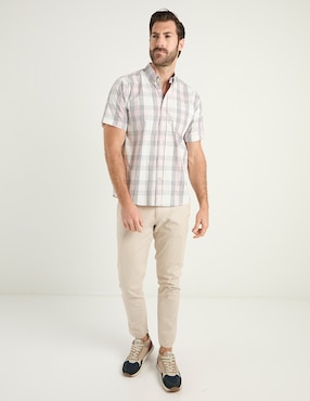 Camisa casual Weekend de algodón manga corta para hombre