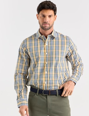 Camisa casual Weekend de algodón manga larga para hombre