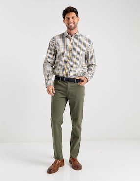 Camisa casual Weekend de algodón manga larga para hombre