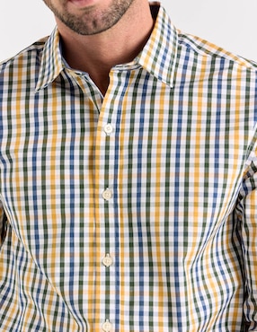 Camisa casual Weekend de algodón manga larga para hombre
