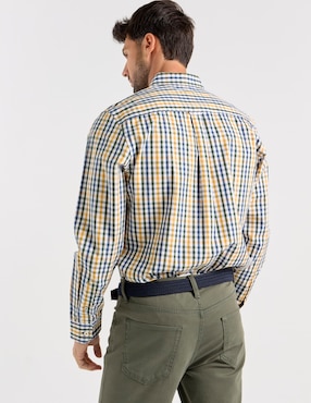 Camisa casual Weekend de algodón manga larga para hombre